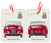 Triumph TR2 1953-55 (wire wheels) Air Freshener